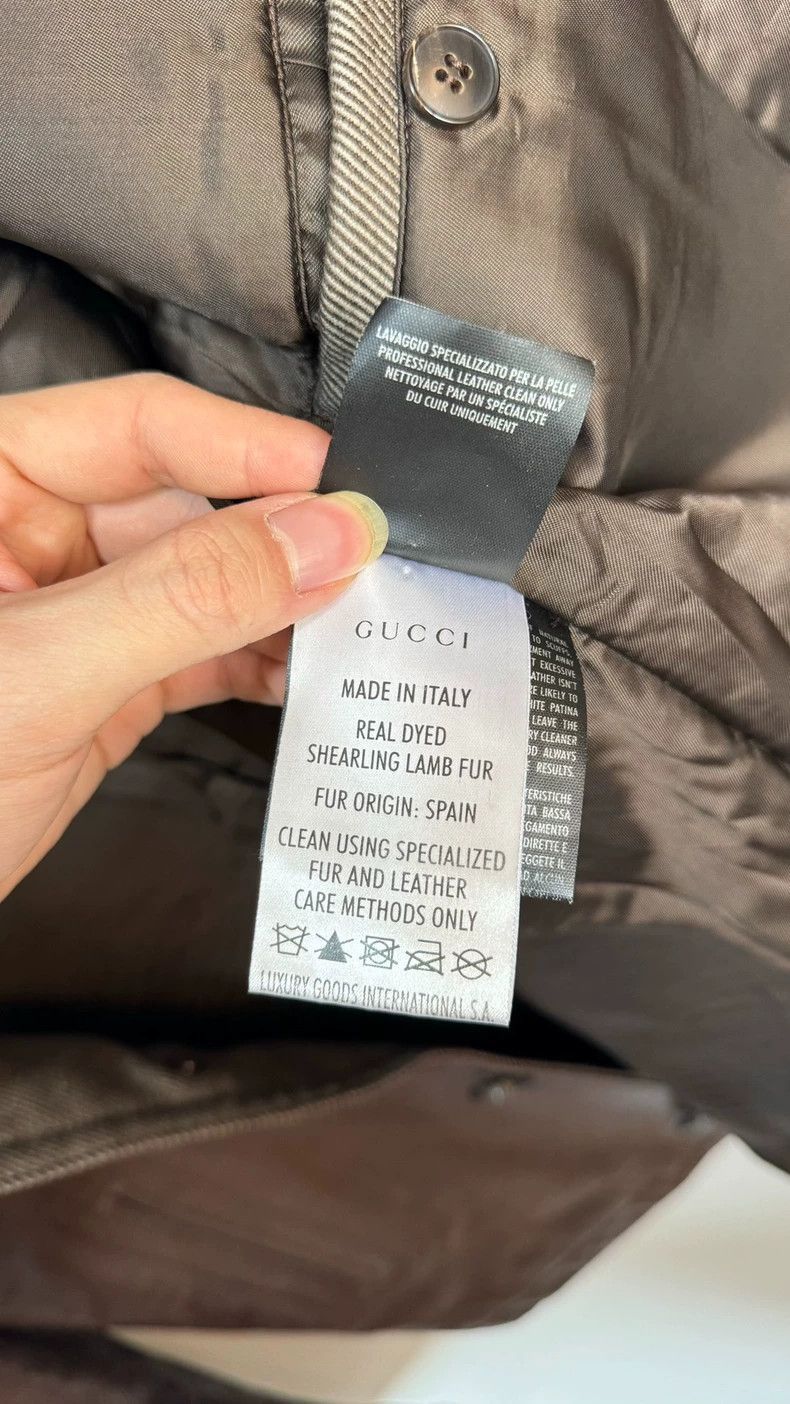 Gucci Gucci Brown Leather Jacket with Fur Collar-2506 Size US L / EU 52-54 / 3 - 7 Thumbnail
