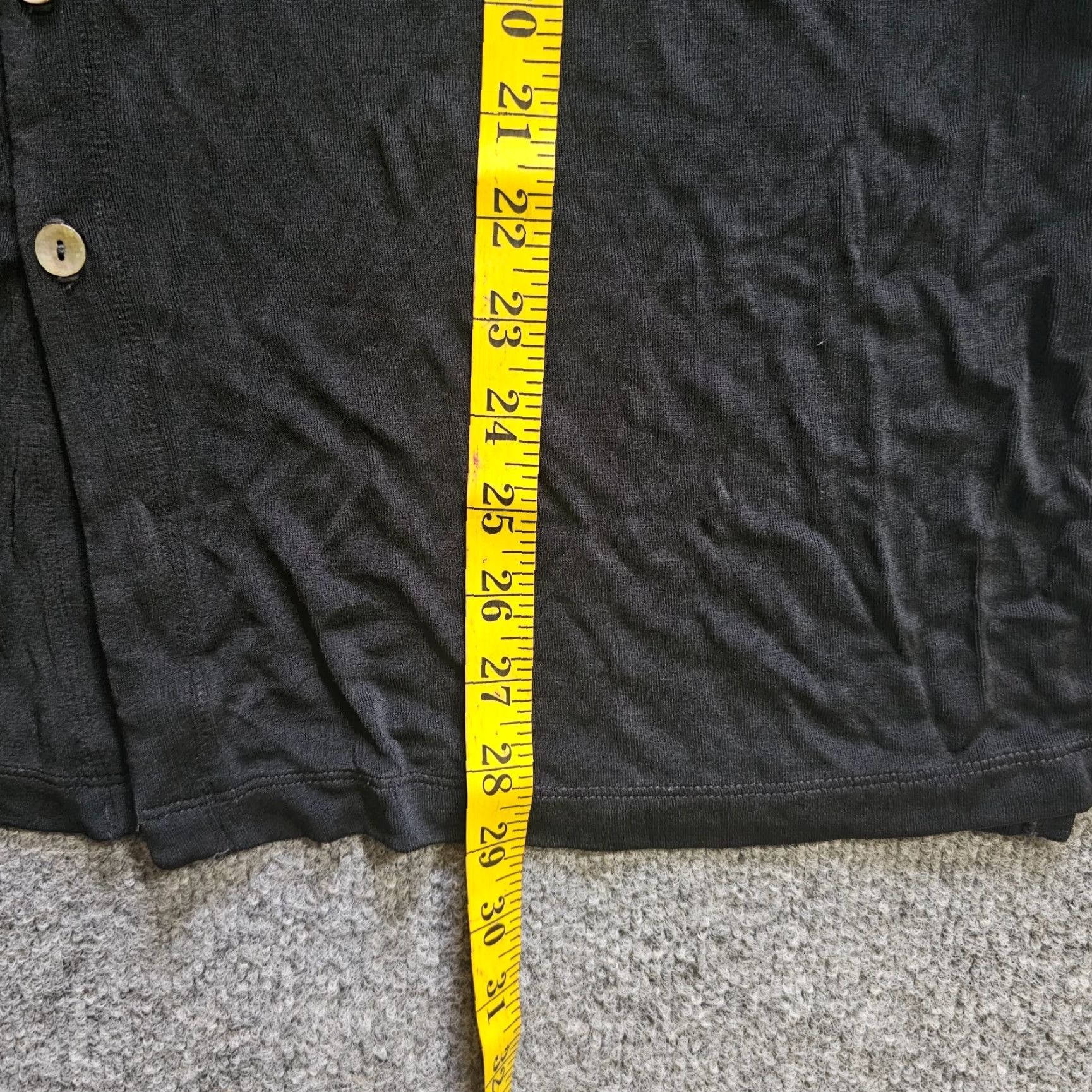 Vintage Chicos Cardigan Sweater Womens Large Black Button Stretchy Travel Career L Knit Classic Shirt (Chico's) Size L / US 10 / IT 46 - 7 Thumbnail