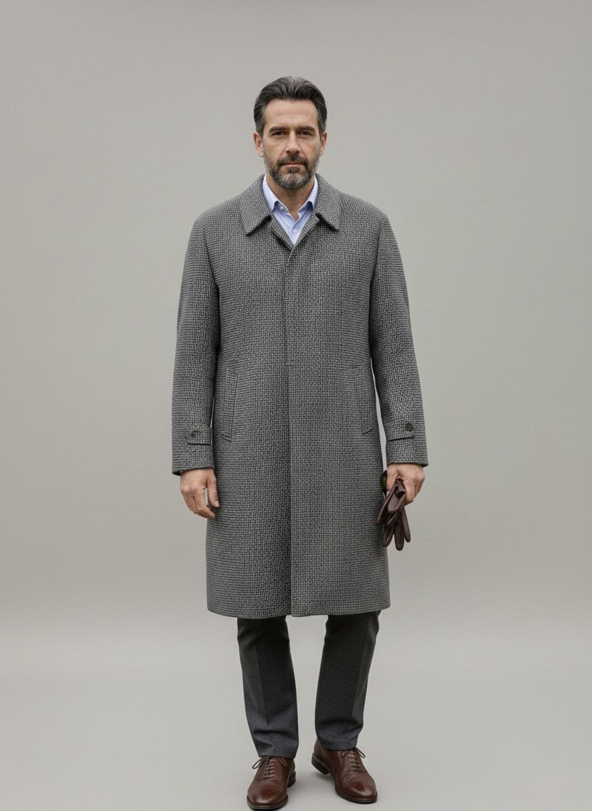 Other Steinbock Tyroler Loden Coat Houndstooth Himalaya Size US L / EU 52-54 / 3 - 3 Thumbnail