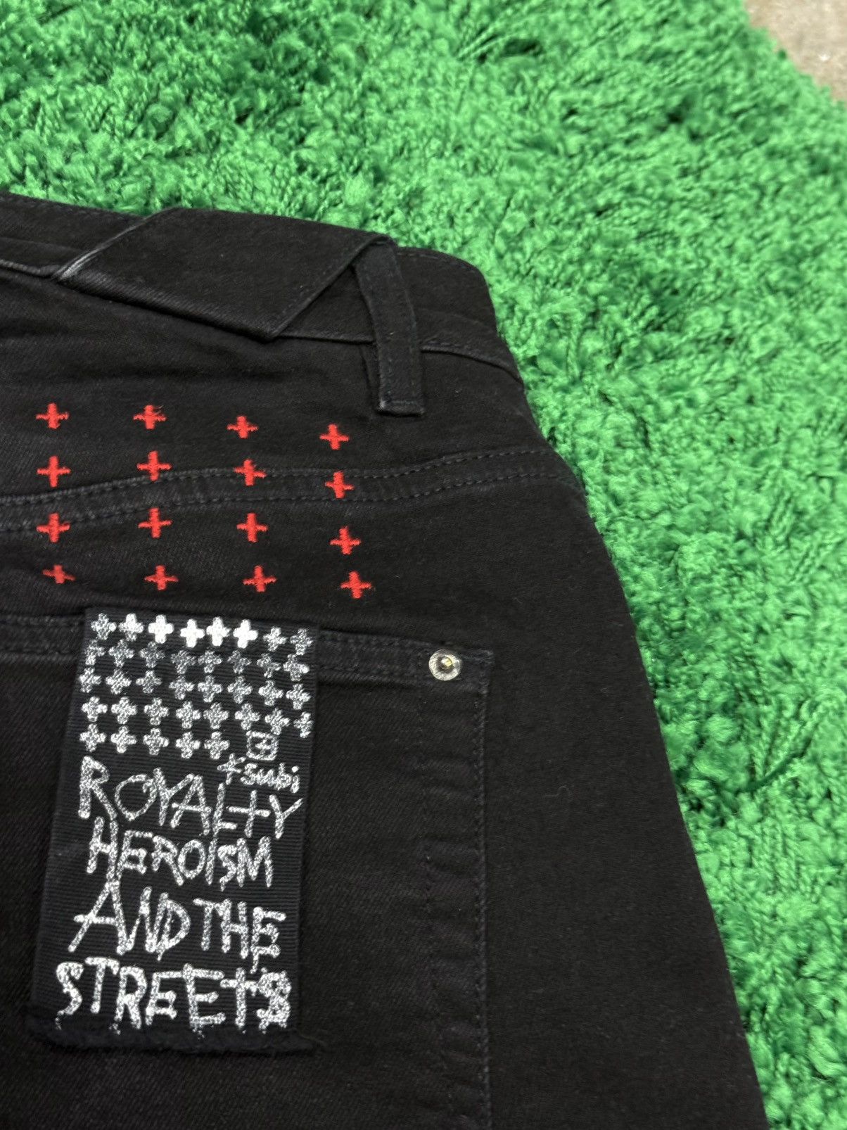 Ksubi Black Denim Jeans Chitch 30 Flag Tag