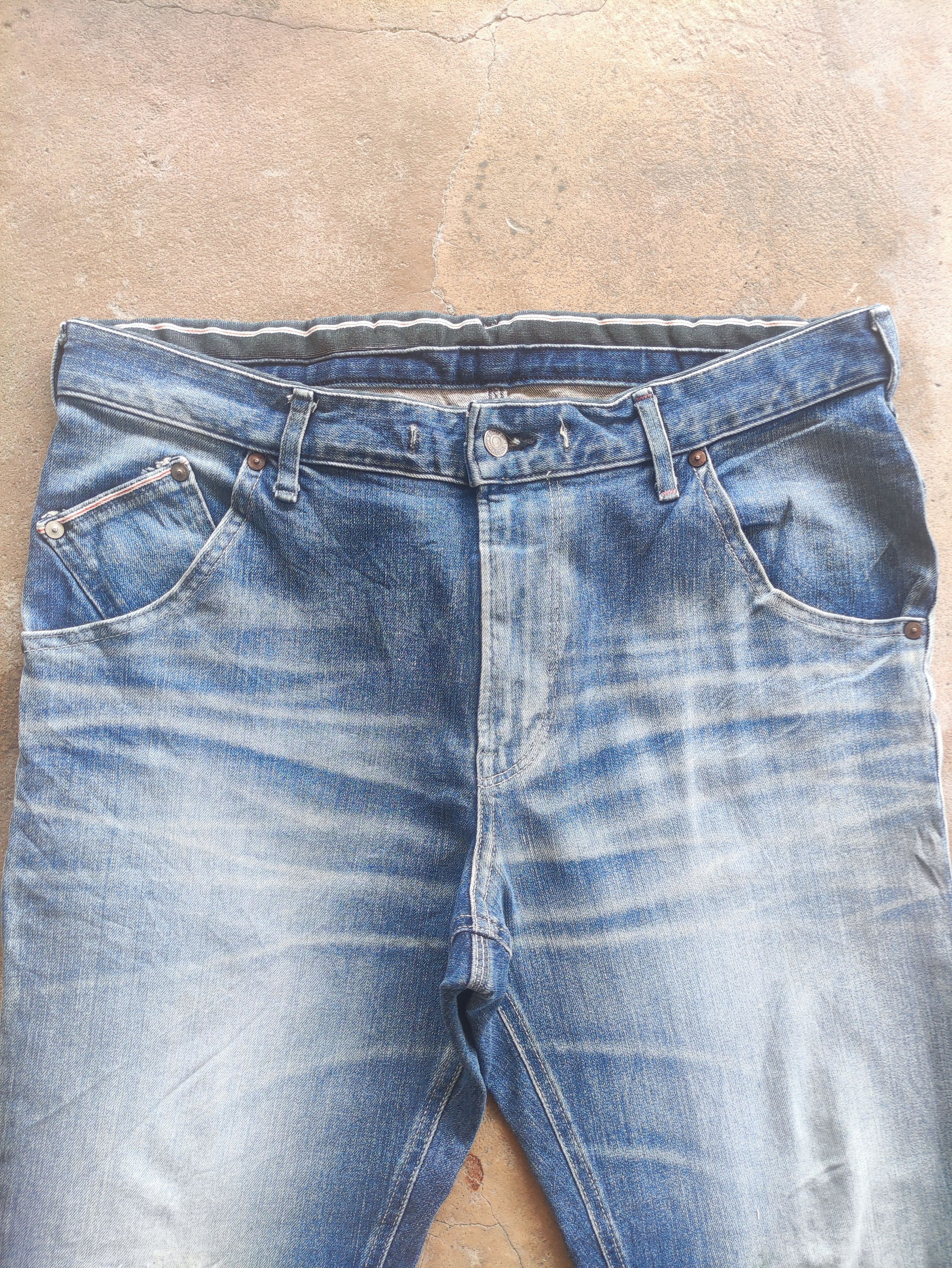 Edwin × Jean × Vintage Vintage Edwin Distressed Denim Faded Pants Jeans W38 Size US 38 / EU 54 - 3 Thumbnail