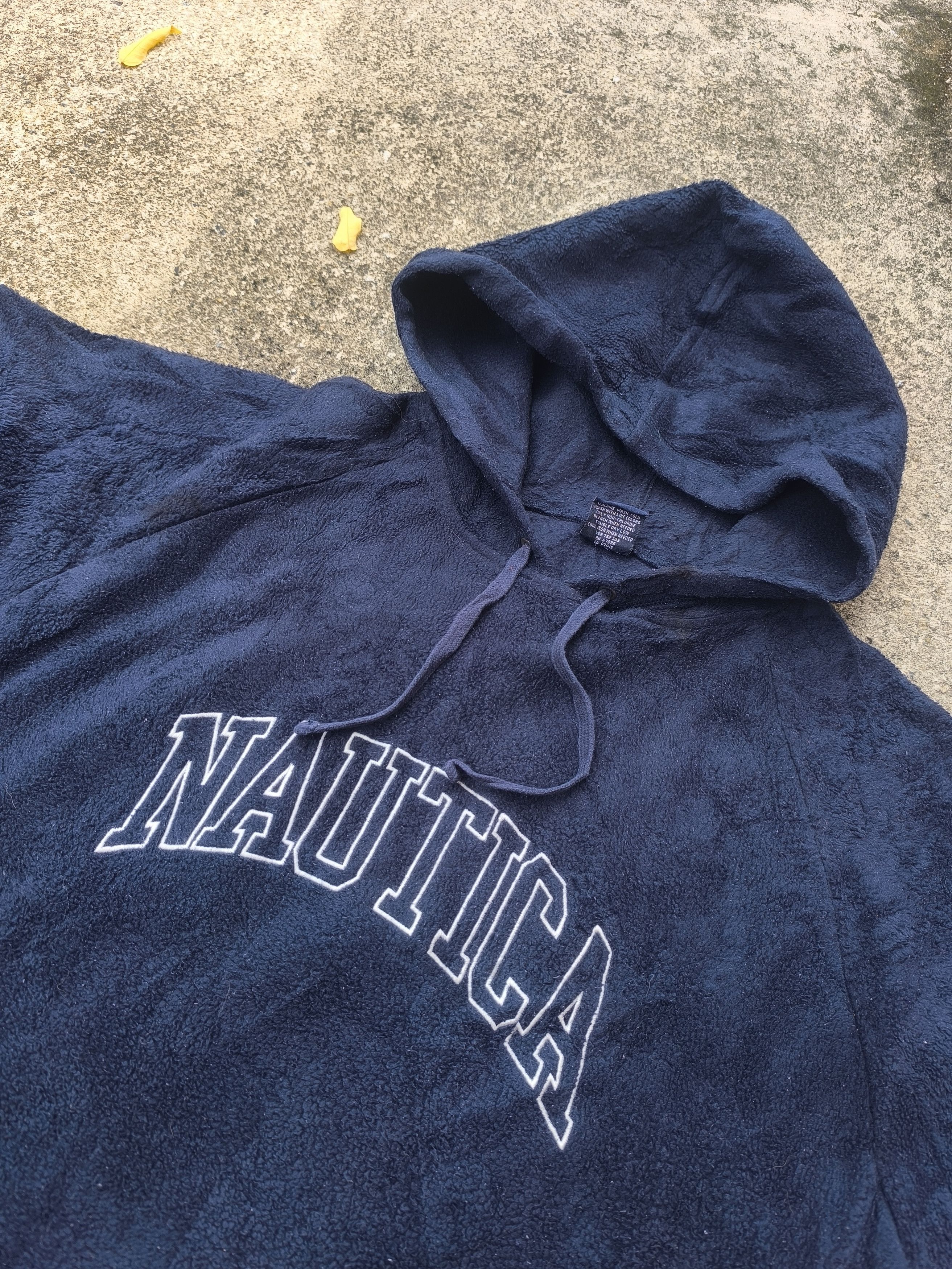 Nautica × Vintage Vintage Nautica hoodie fleece spell out Size US L / EU 52-54 / 3 - 3 Thumbnail