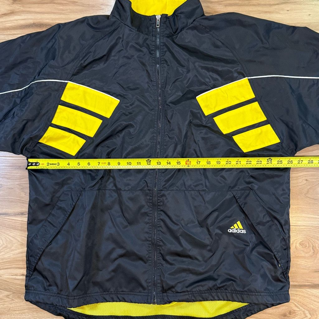 Adidas Adidas Men’s XL Black Yellow Track Jacket Pants Set Size US XL / EU 56 / 4 - 6 Thumbnail