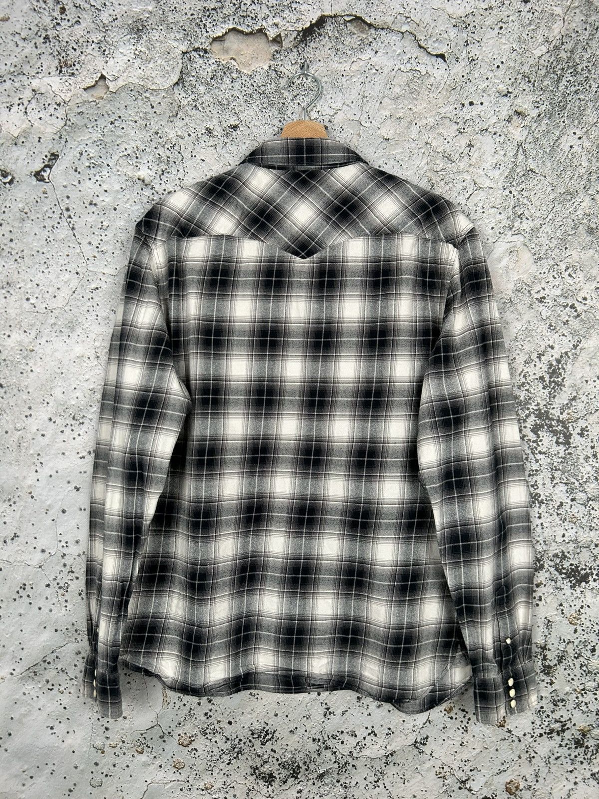 Allsaints Vintage Allsaints Tartan Shirt Checkered Designer Streetwear Size US L / EU 52-54 / 3 - 6 Thumbnail