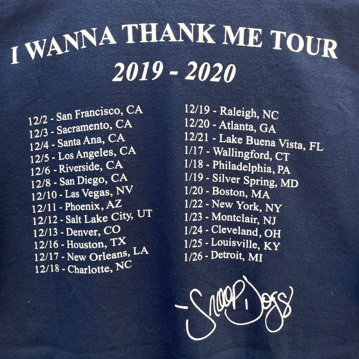 Rap Tees × Snoop Dogg Snoop Dogg Tour Tee Size US M / EU 48-50 / 2 - 9 Thumbnail