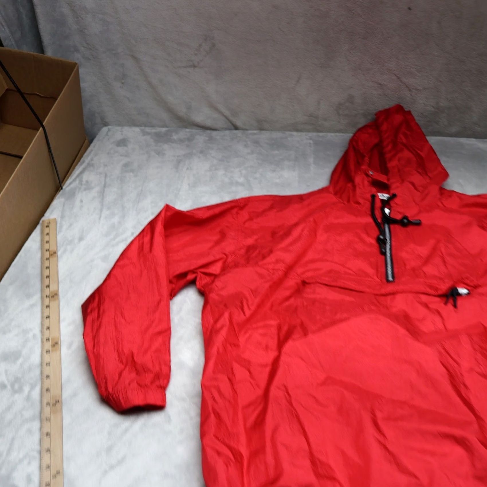 Marlboro VINTAGE Marlboro Jacket Mens M Red Hooded Wind Rain Light Pack 1/4 Zip Pullover Nylon Anorak Camouflage? Size US M / EU 48-50 / 2 - 2 Thumbnail