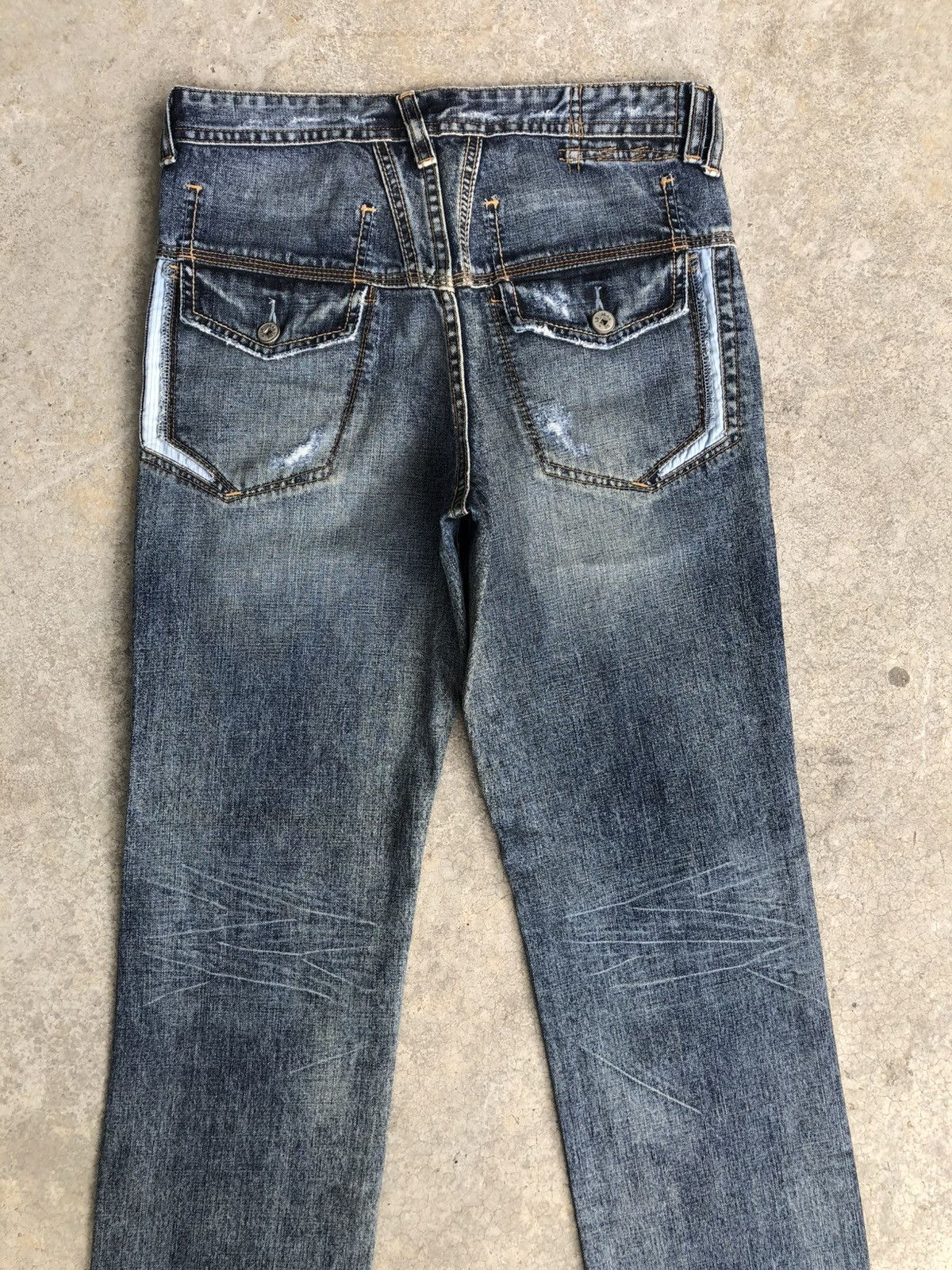 Marithe + Francois Girbaud Marithe Francois Girbaud Distressed Jeans Size US 30 / EU 46 - 8 Thumbnail