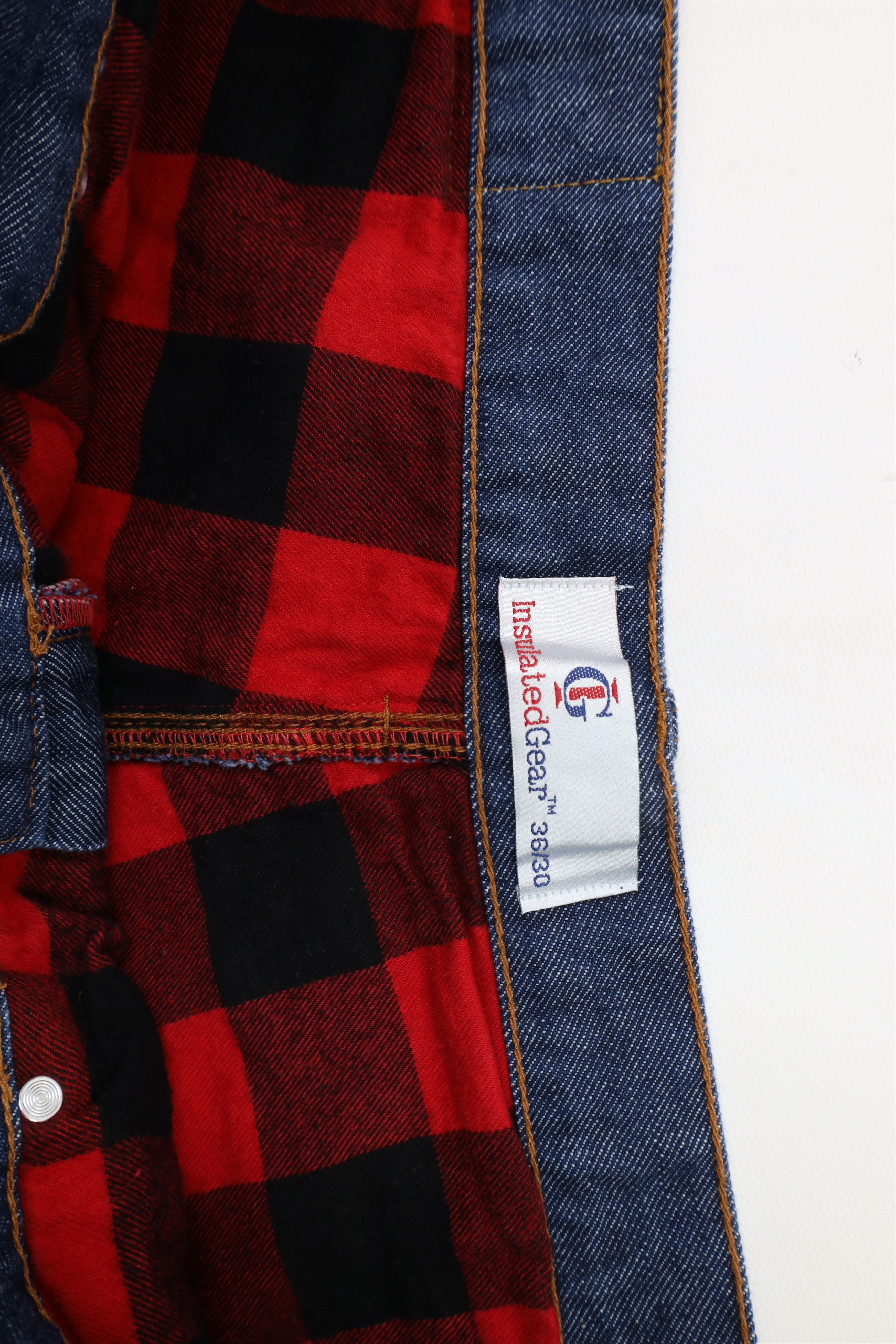 Vintage Vintage Streetwear Fit Flannel Lined Denim Jeans Blue Cotton Size US 36 / EU 52 - 7 Thumbnail