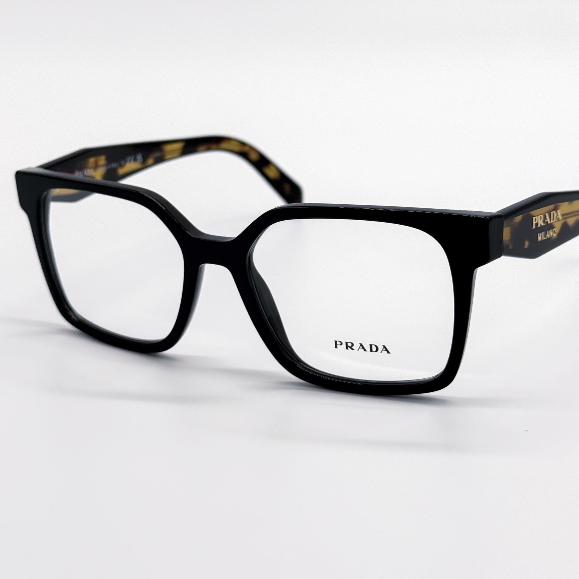 Prada NEW PRADA EYEGLASSES PRB03V 3891O1 BLACK HAVANA WOMEN PR B03 Size ONE SIZE - 3 Thumbnail