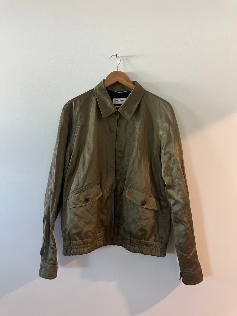 Saint Laurent Paris Saint Laurent SS21 Long Sleeve Satin Jacket Size US L / EU 52-54 / 3 - 1 Thumbnail