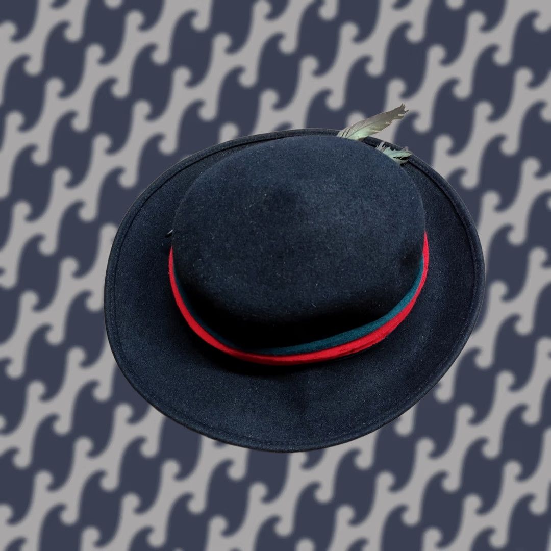 Vintage VINTAGE Perschel Womens Fedora Wool Felt Black Lined Germany Size 60 Wool Felt Vintage Wool Fedora Women Black 60 Mens? Size ONE SIZE - 1 Thumbnail