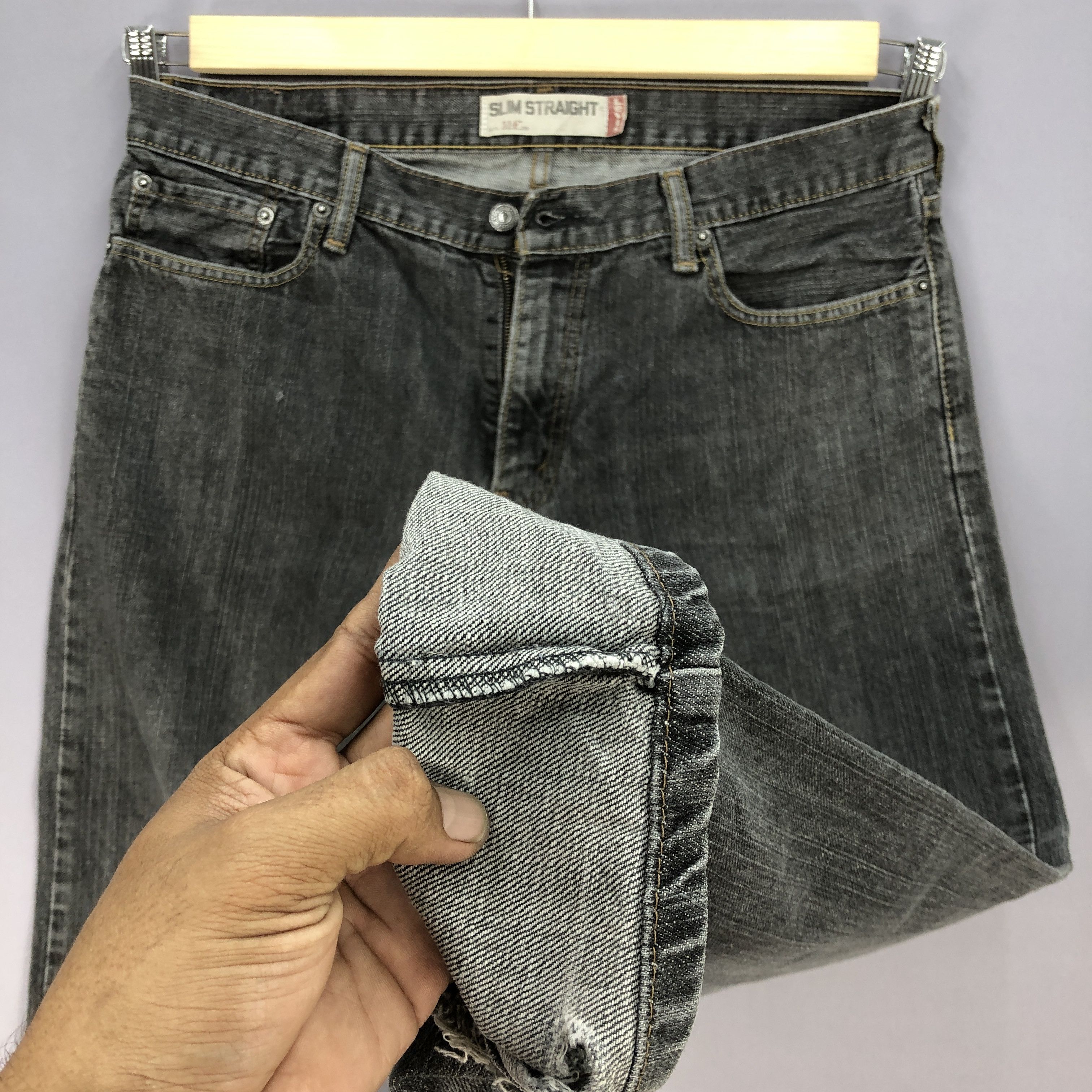 Levi's Vintage Levis Distressed Jeans Levi's Faded Black Denim Size US 38 / EU 54 - 8 Thumbnail