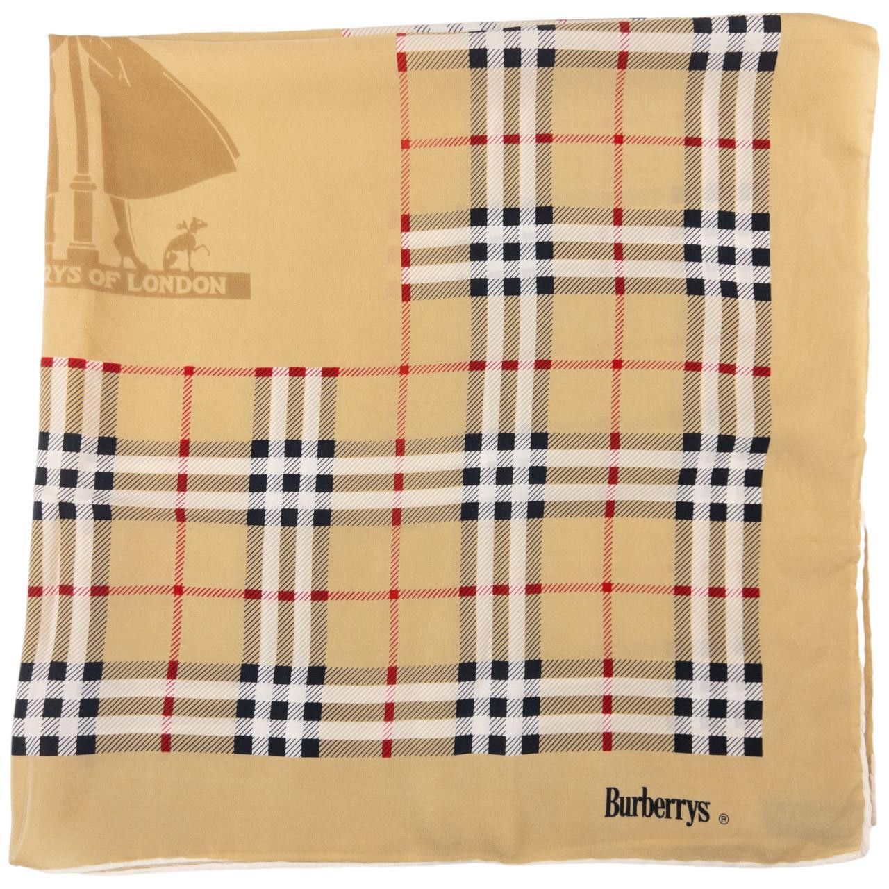 Burberry Vintage Burberry Nova Check Pure Silk Scarf Size ONE SIZE - 3 Thumbnail