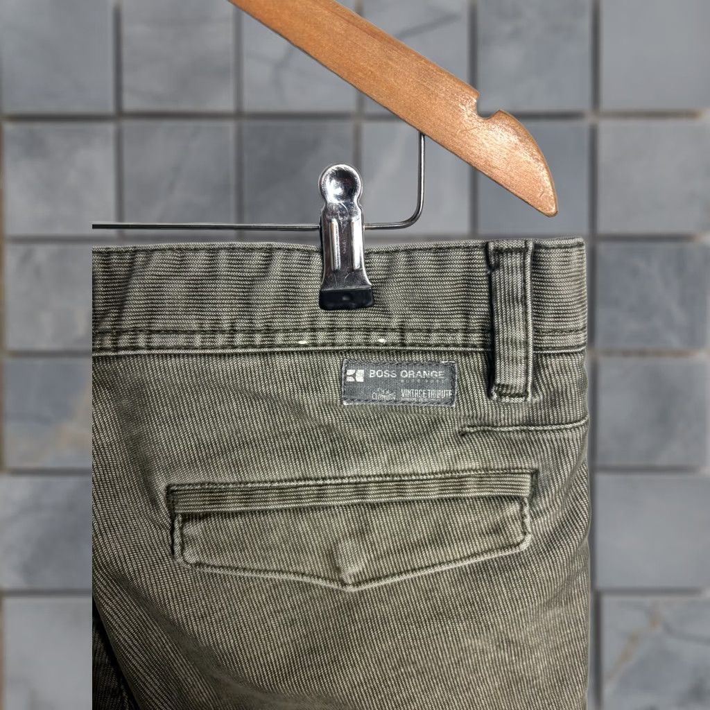 Vintage Hugo Boss Mens Chino Pants Slim Fit Gray Tweed 32 Regular 4173 Size US 32 / EU 48 - 1 Thumbnail