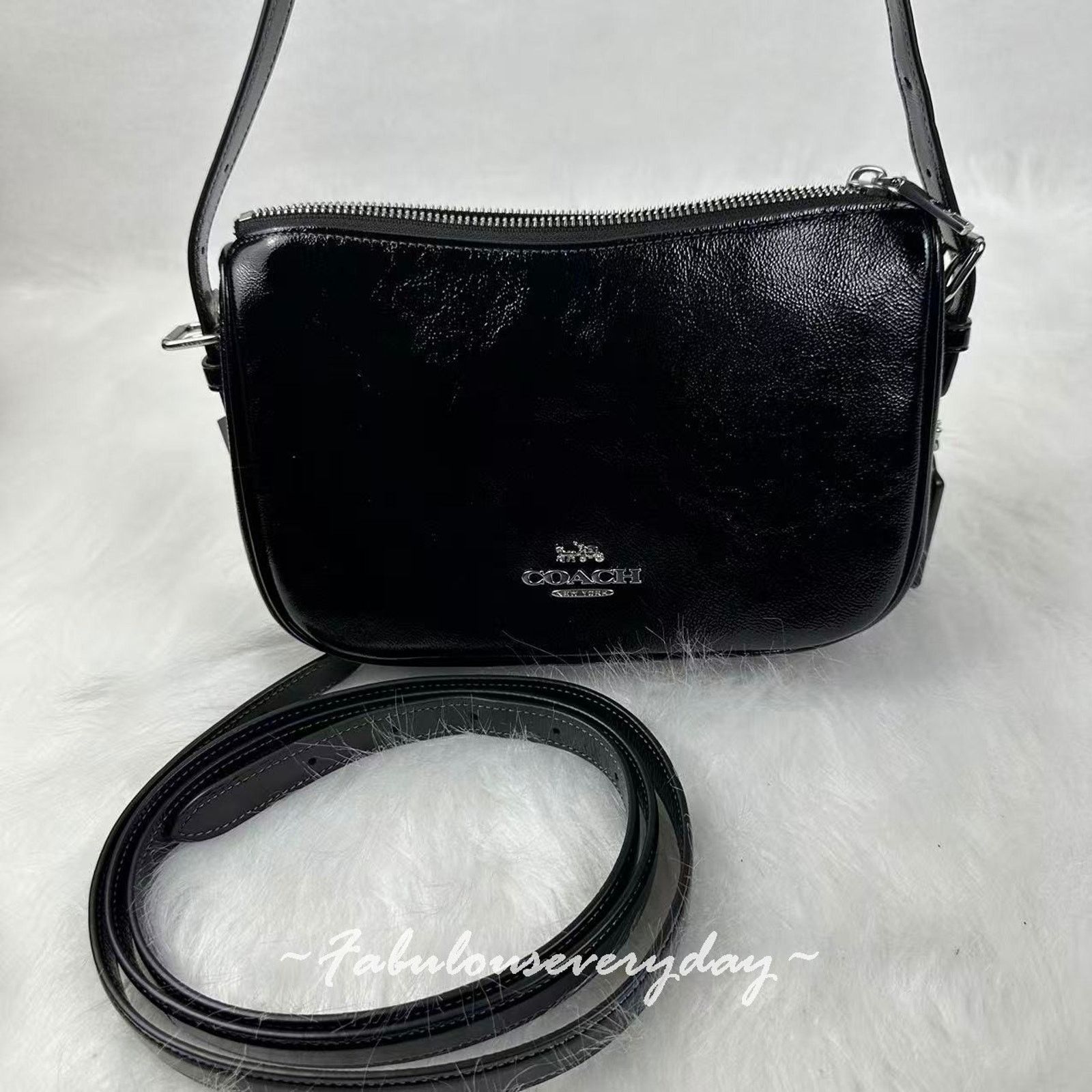 Coach Coach Kailey Shoulder/Crossbody Bag In Leather/Silver/Black Size ONE SIZE - 2 Thumbnail