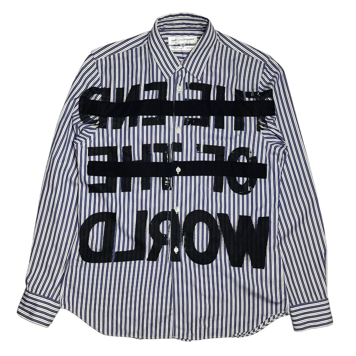 Pre-owned Comme Des Garçons 'the End To The World' Shirt In Striped