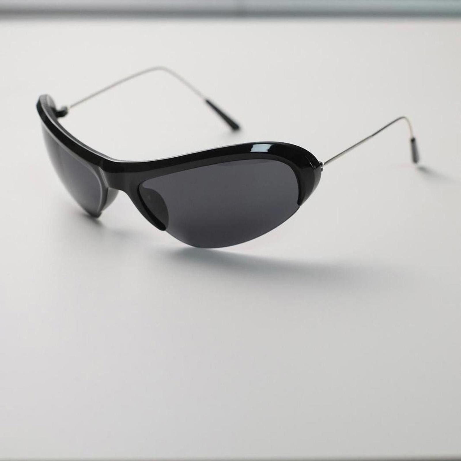 Japanese Brand Rare Y2k Vtg Avant Garde Futuristic Green Sunglasses Unisex Size ONE SIZE - 5 Thumbnail