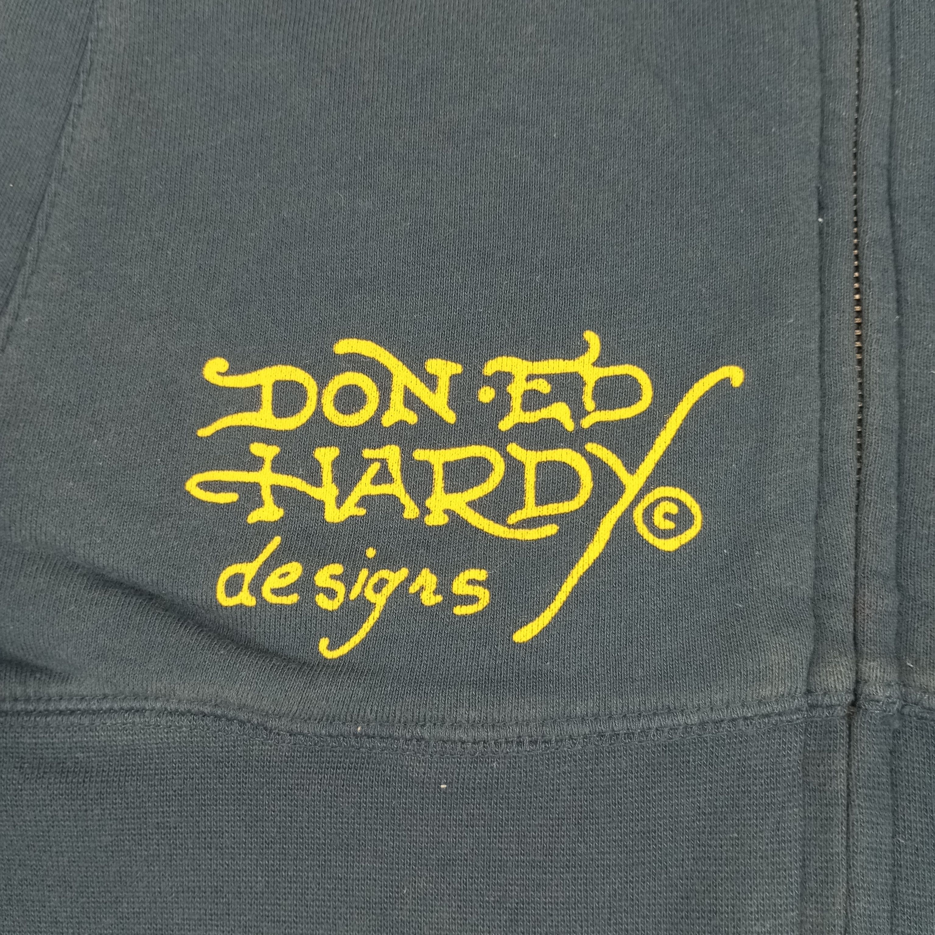 Christian Audigier × Ed Hardy × Vintage Ed Hardy Fashion Design Style Zipper Sweatshirt Size US L / EU 52-54 / 3 - 9 Thumbnail
