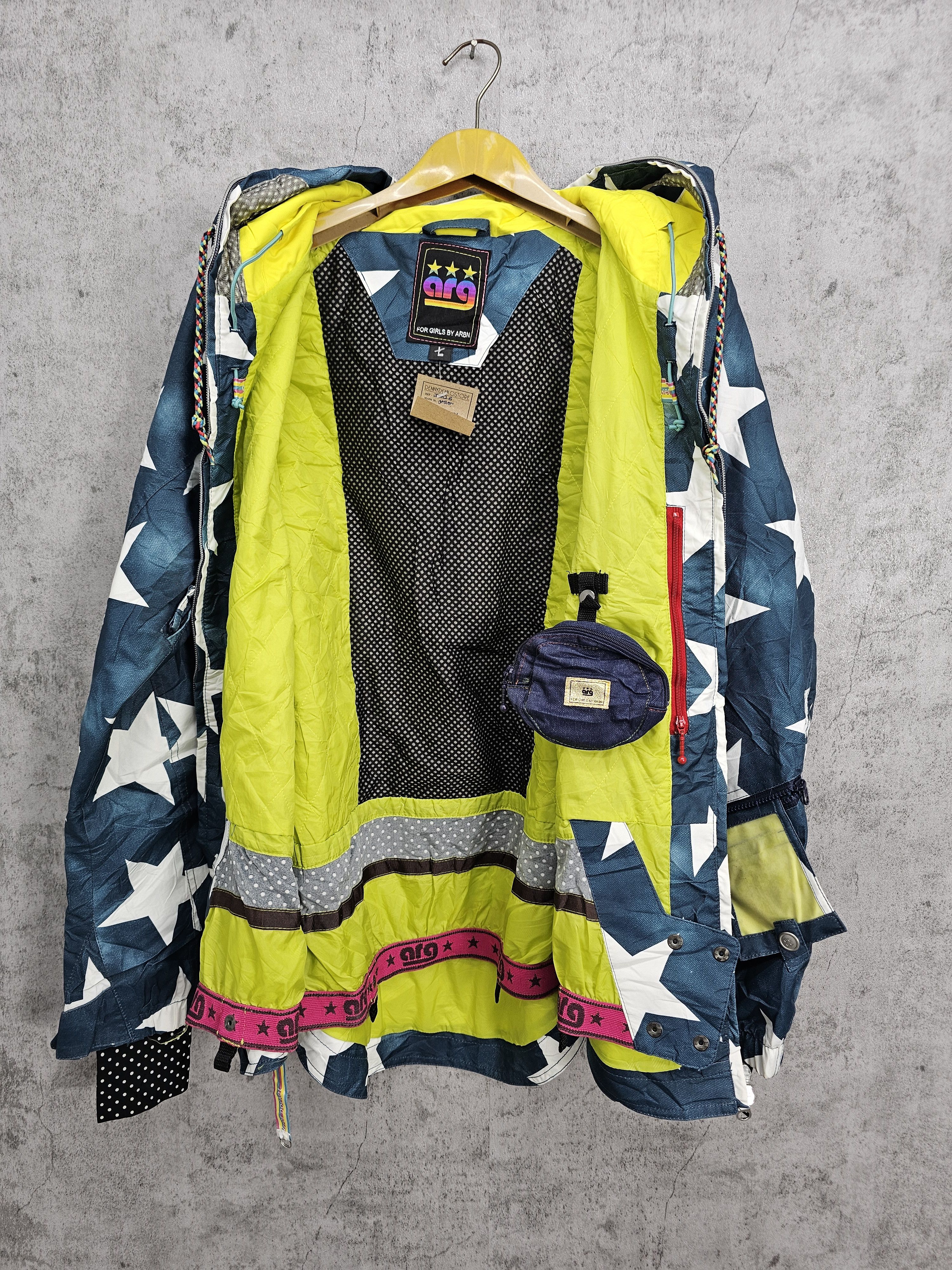 Japanese Brand ARG For Girls Star Design Skiwear Ski Jacket J0026 Size L / US 10 / IT 46 - 3 Thumbnail
