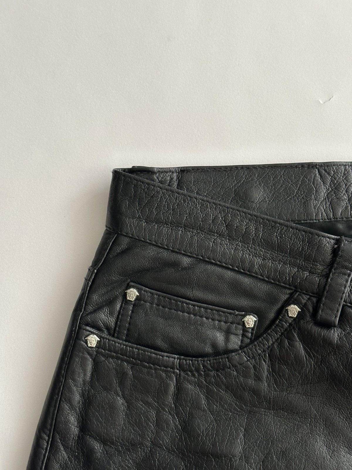 Versace Versace 2000’s Leather Pants Size US 30 / EU 46 - 8 Thumbnail