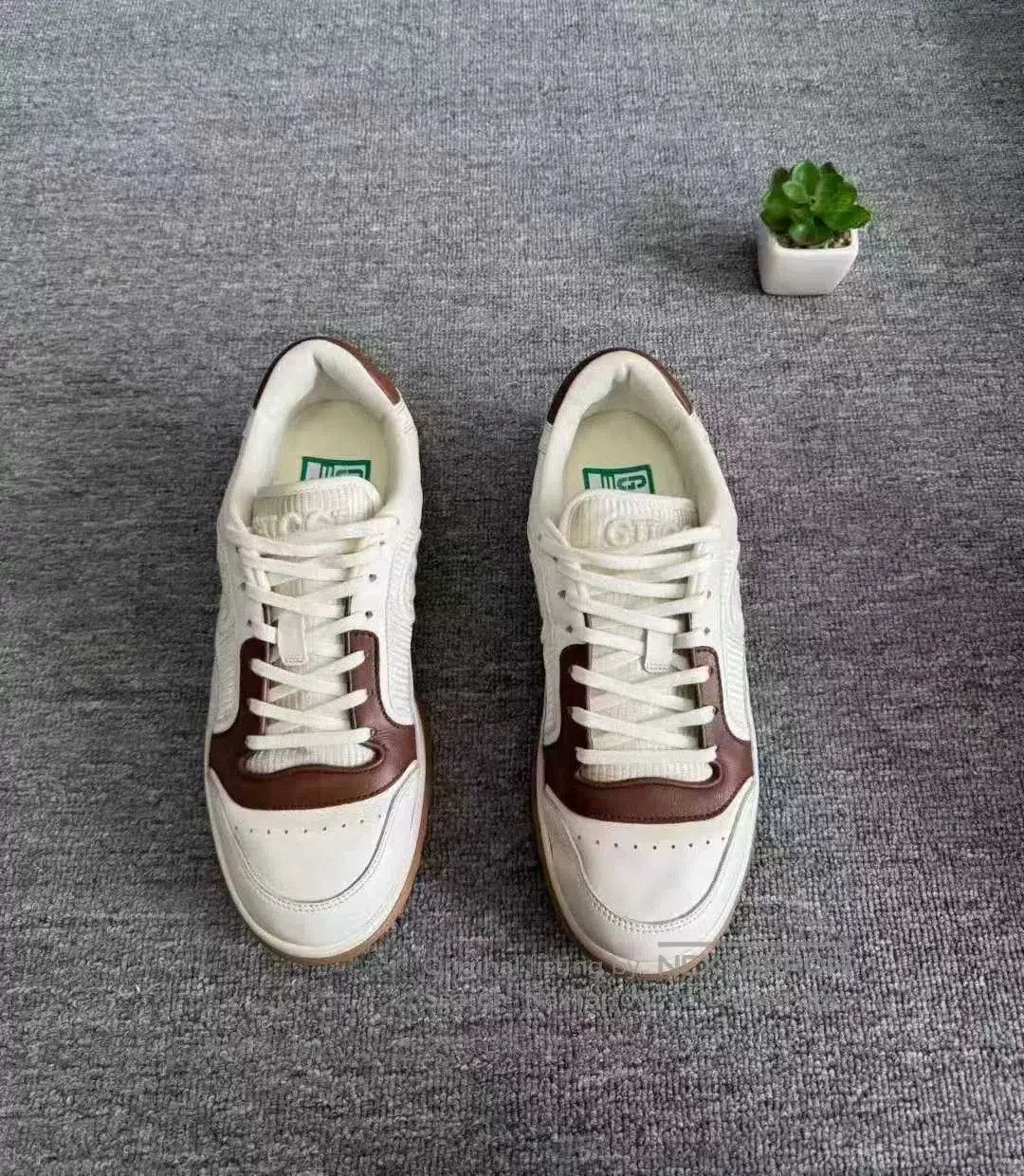Gucci gucci mac80 white brown sneakers size 41. Size US 8 / EU 41 - 5 Thumbnail