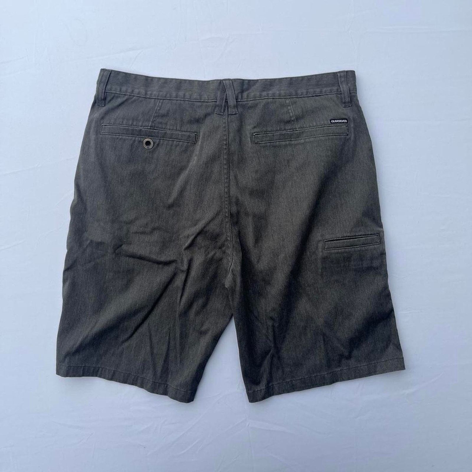 Quiksilver Quicksilver Men's Y2K Chino Cargo Grey Shorts Size 34 Size US 34 / EU 50 - 2 Thumbnail