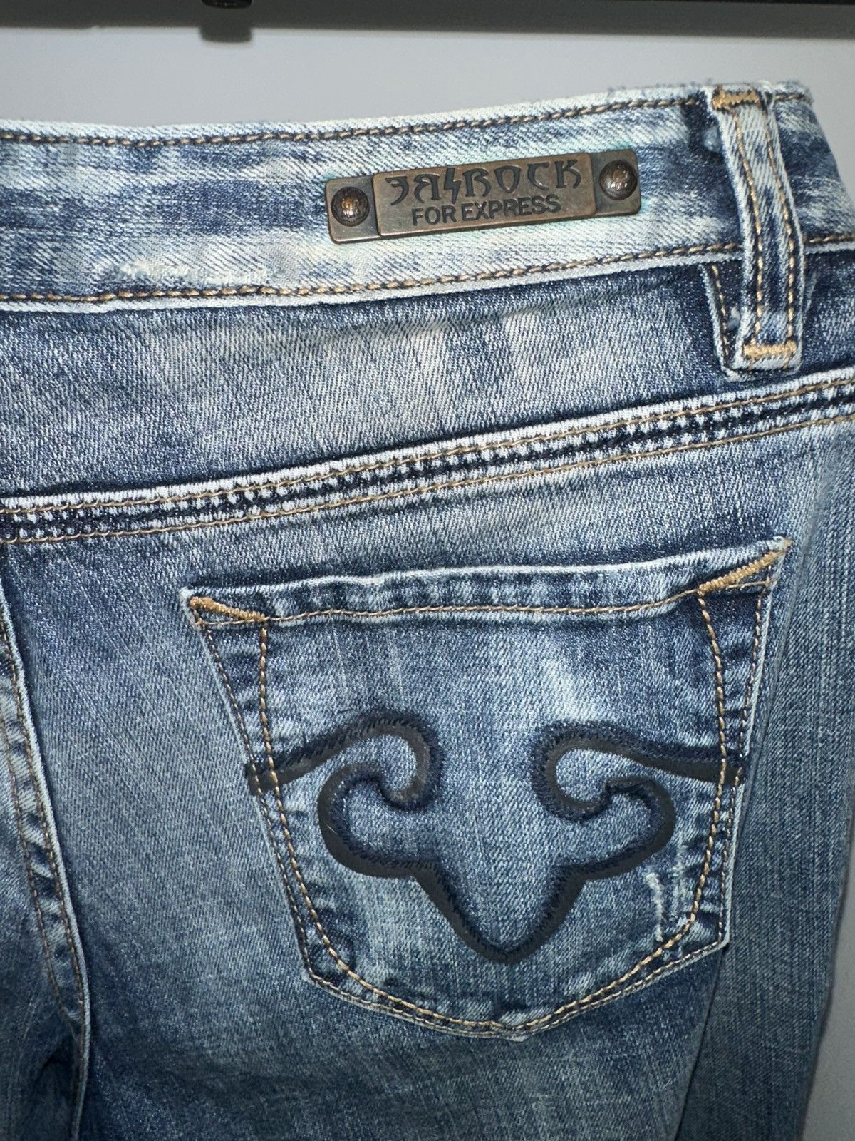 Express Y2K exclusive Rerock by express low rise bootcut jeans Size 32" / US 10 / IT 46 - 1 Thumbnail