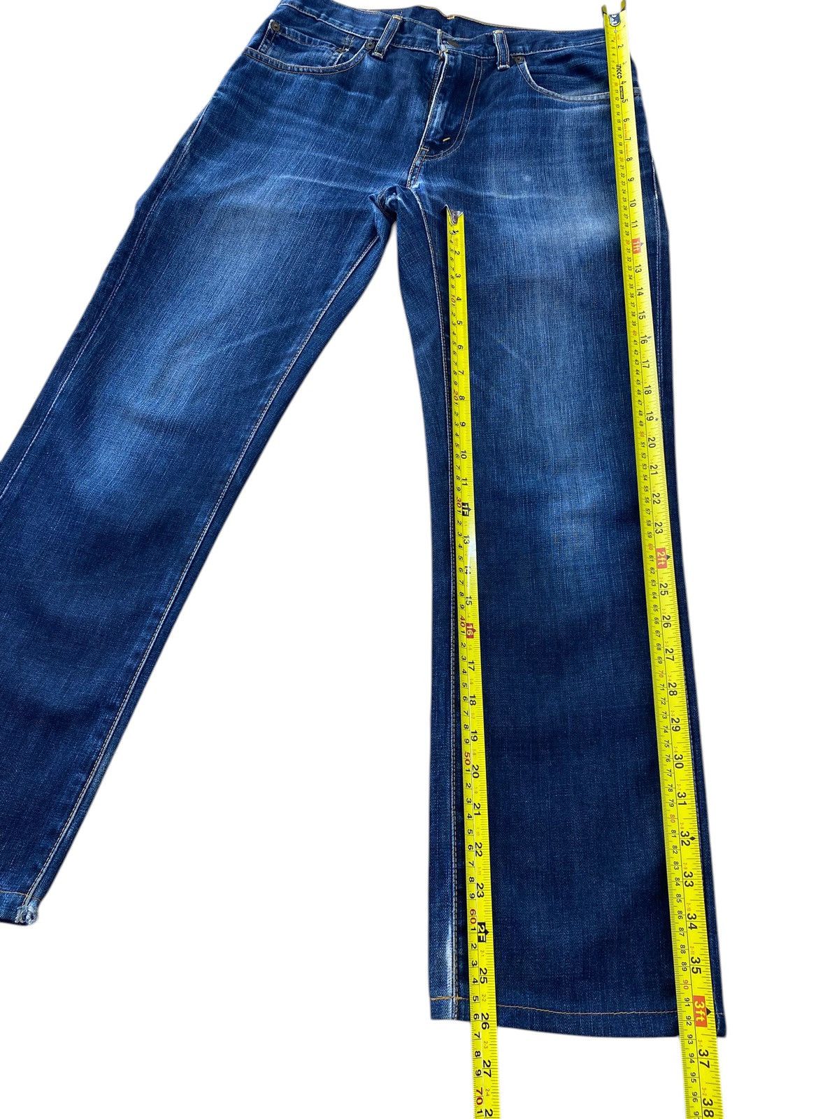 Levi's Levi’s Blue Wash Whiskered Style Straight Leg Jeans Size US 30 / EU 46 - 8 Thumbnail