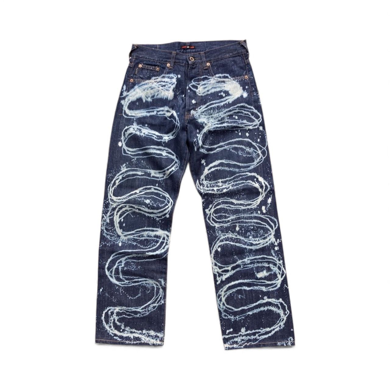 Paul Smith Archive Red Ear by Paul Smith Art Bleached Selvedge Jeans Size US 30 / EU 46 - 1 Thumbnail