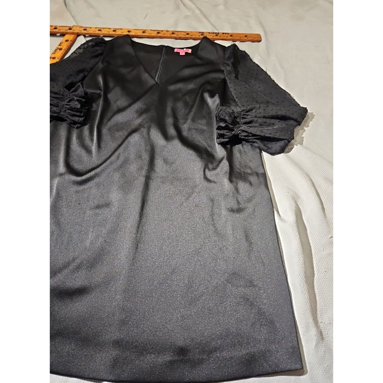 Betsey Johnson Betsey Johnson Dress Womens Plus Size 22w Black Sheer Sleeve Whimsigoth Midi Dress Size 3XL / US 20-22 - 6 Thumbnail