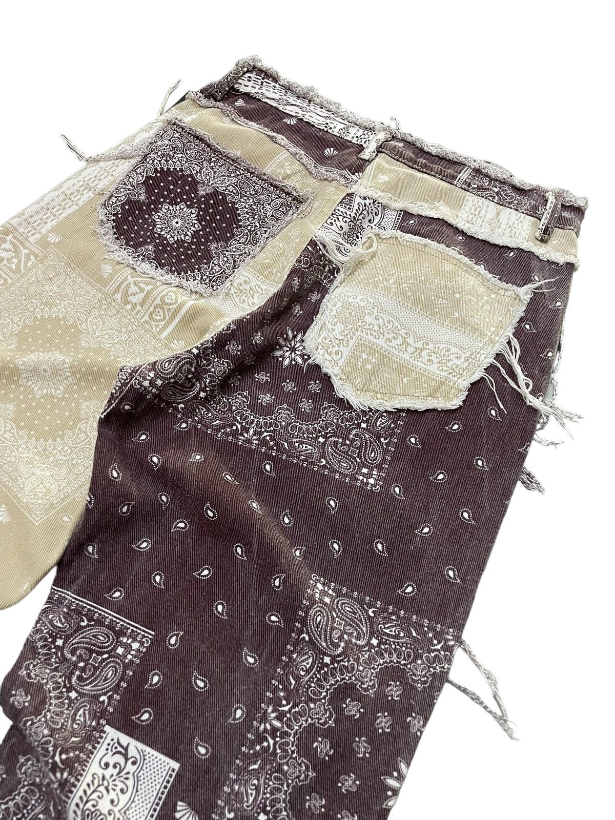 Hysteric Glamour × Japanese Brand × Junya Watanabe Vintage Kapital Junyawatanabe Style Patchwork Bandana Pants Size US 29 - 7 Thumbnail