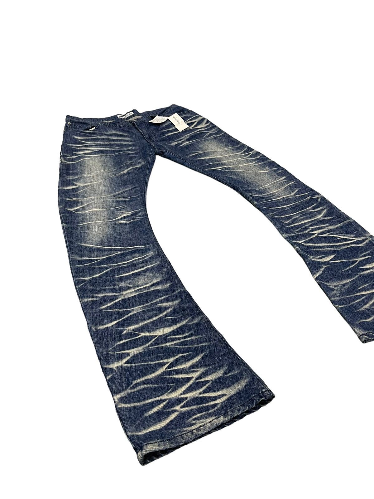 Japanese Brand Flare Jeans Buffalo Bobs Banana Curv Low Rise Boot Cut 8🟦0 Size US 35 - 1 Thumbnail