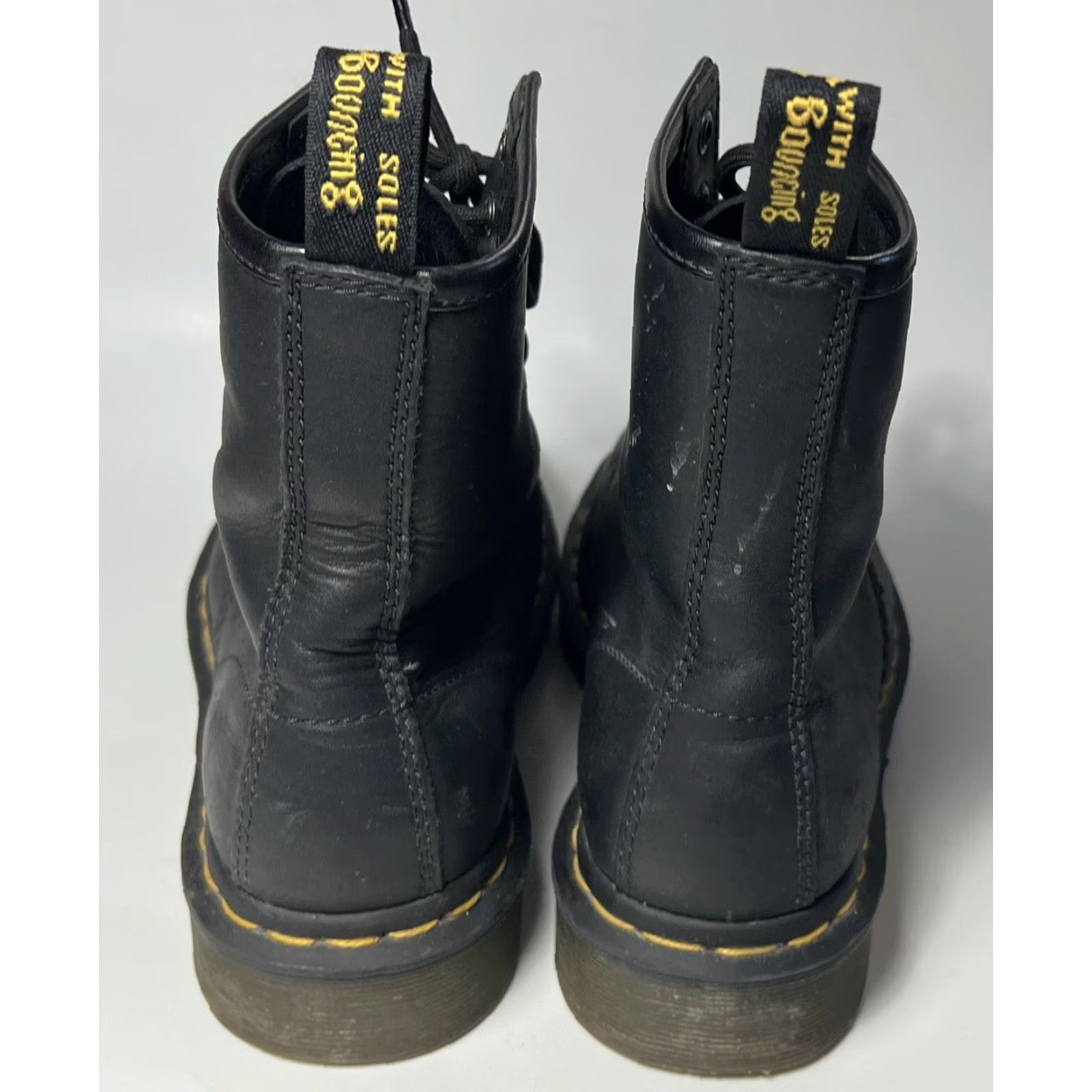 Dr. Martens Dr Martens 11822 Leather Combat Boots Black Unisex Adults Mens Womens 6 37 UK 4 US 6 EU 37 Lace Up Coffin? Size US 4 / IT 34 - 5 Thumbnail