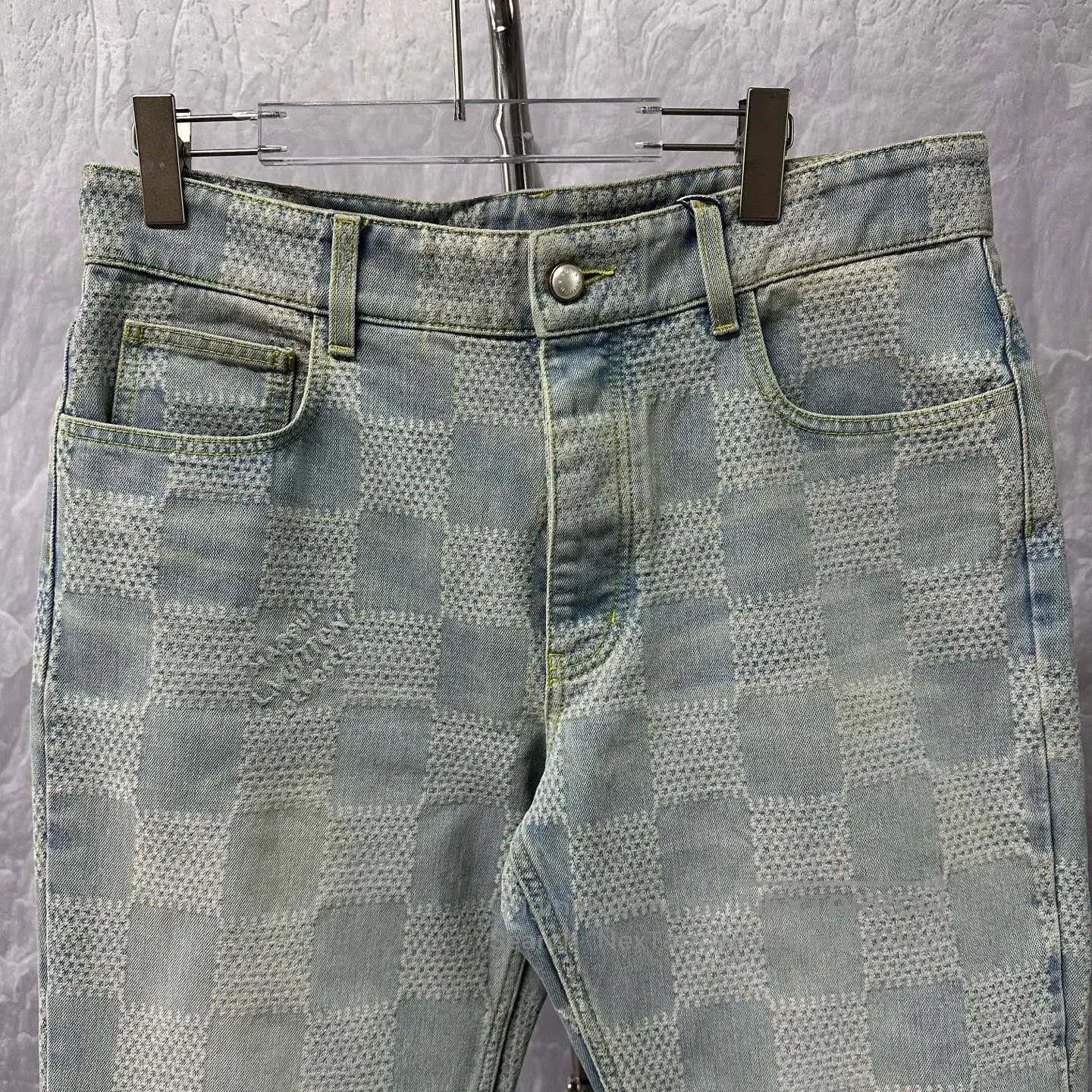 Louis Vuitton Louis Vuitton SS24 Damier Denim Flare Pants. Size 30" / US 8 / IT 44 - 2 Thumbnail