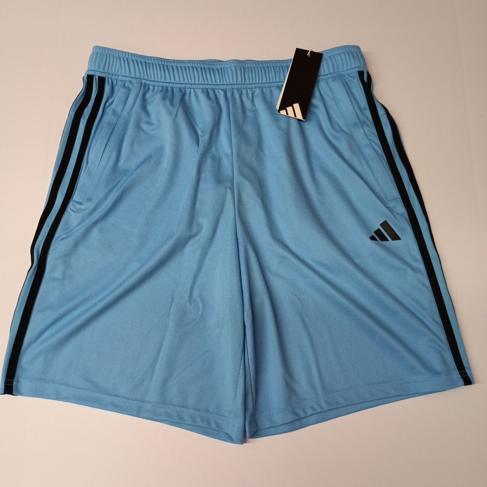 Adidas Adidas TR-ES PIQUE 3-Stripes Shorts Men's Size L Blue Black Size US 32 / EU 48 - 1 Thumbnail