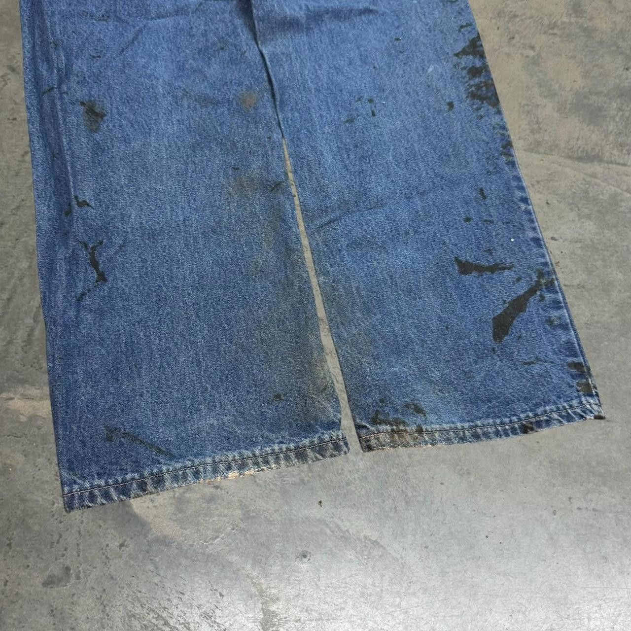 Carhartt × Vintage Vintage Y2K Carhartt Distressed Blue Jeans Size US 32 / EU 48 - 6 Thumbnail