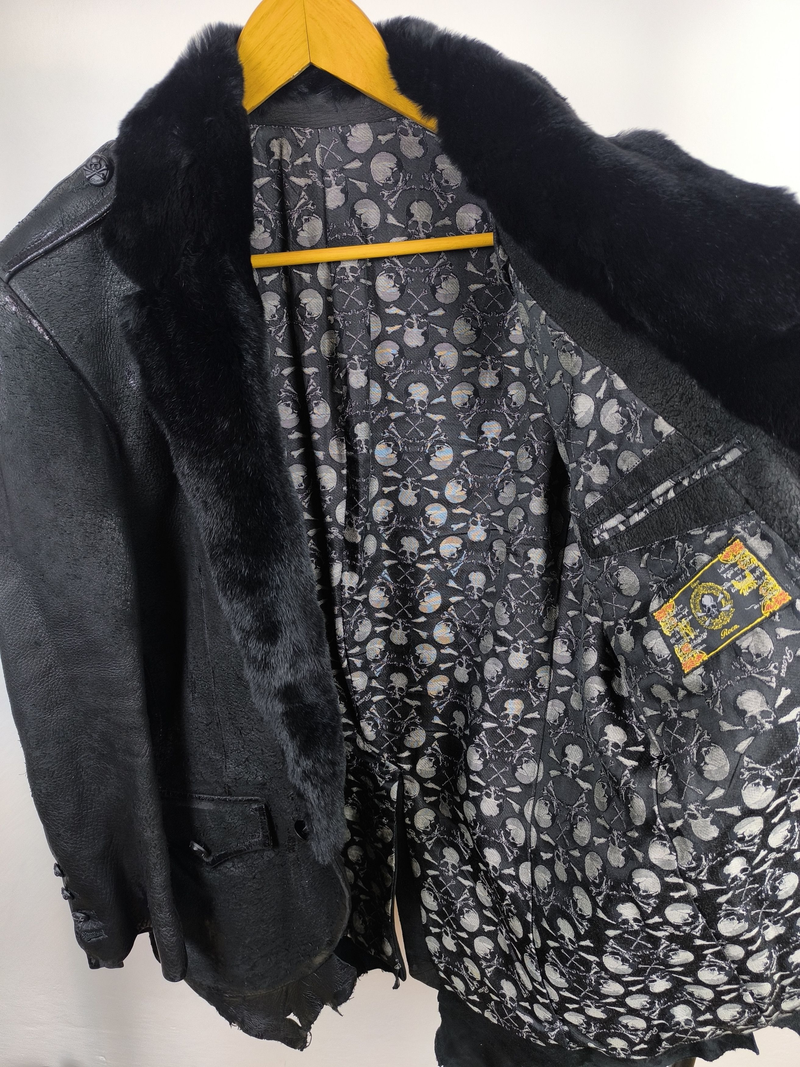Roen roen by hiromu takahara distressed deer & rabbit fur coat Size US M / EU 48-50 / 2 - 5 Thumbnail