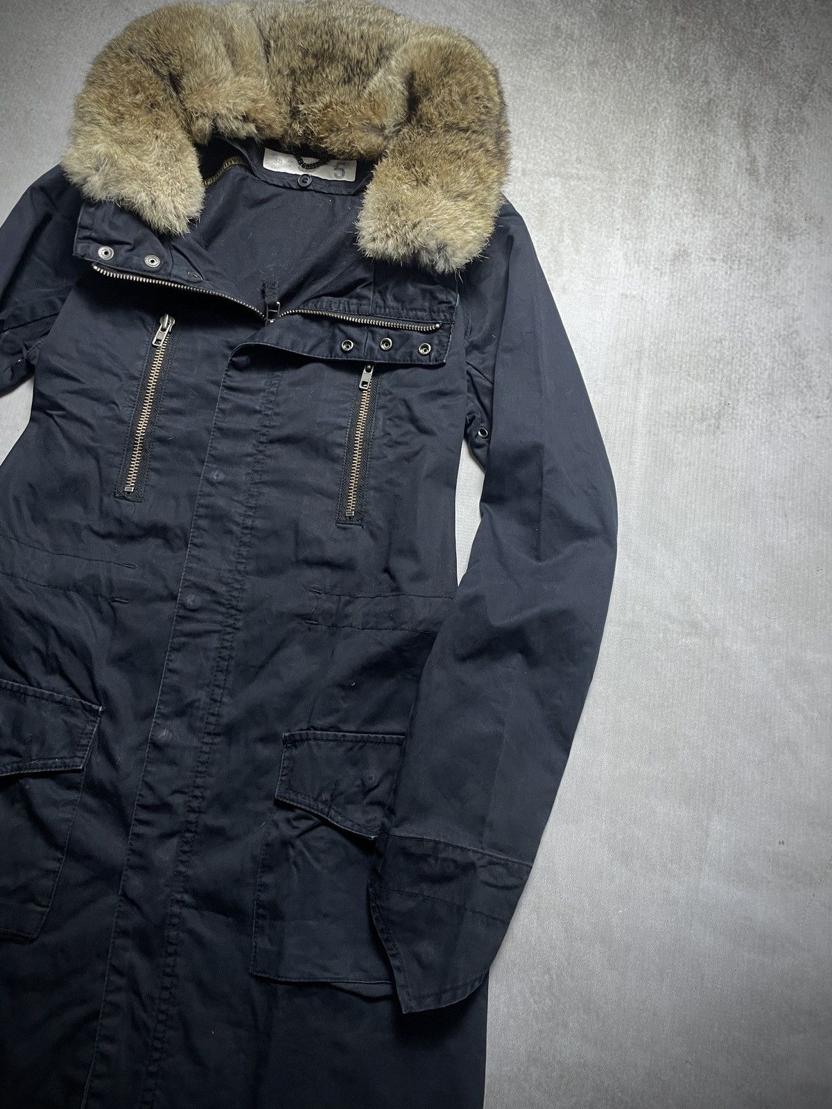 Japanese Brand 2000’s Five 5 - Archive Apocalypse Fur Rabbit Bono Parka Size US M / EU 48-50 / 2 - 6 Thumbnail