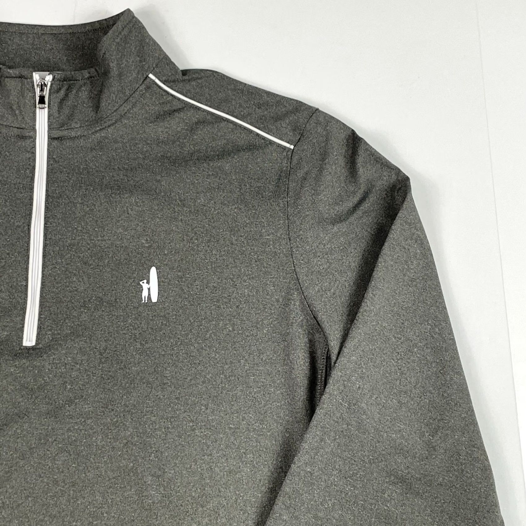 johnnie-O johnnie-O Shirt Men Medium Gray Golf 1/4 Zip Pullover Golfer Golfing Performance Size US M / EU 48-50 / 2 - 3 Thumbnail