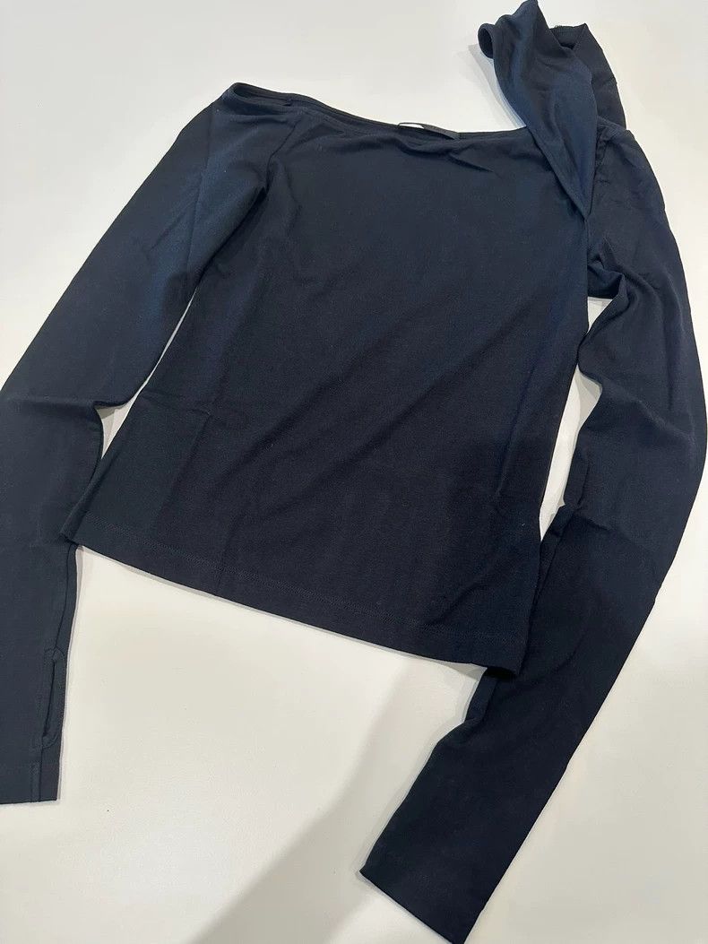 Helmut Lang HELMUT LANG Destroy the long-sleeved t-shirt with a bare s Size XS / US 0-2 / IT 36-38 - 2 Thumbnail