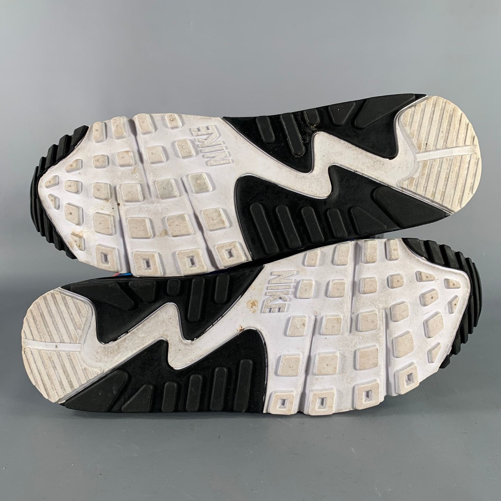 Nike White Multi Color Color Block Mesh Lace-Up Sneakers Size US 10.5 / EU 43-44 - 6 Thumbnail
