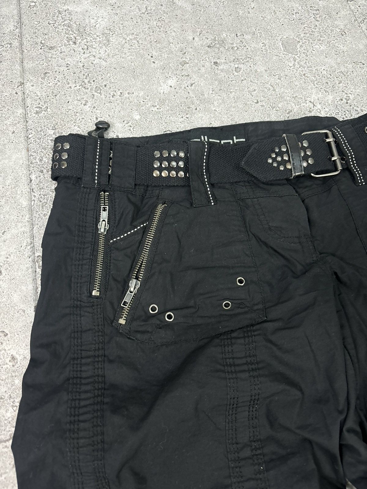 If Six Was Nine × Japanese Brand Japanese 00s Nylon Wideleg MultiPocket Pants Y2K Avant Garde Size US 32 / EU 48 - 7 Thumbnail