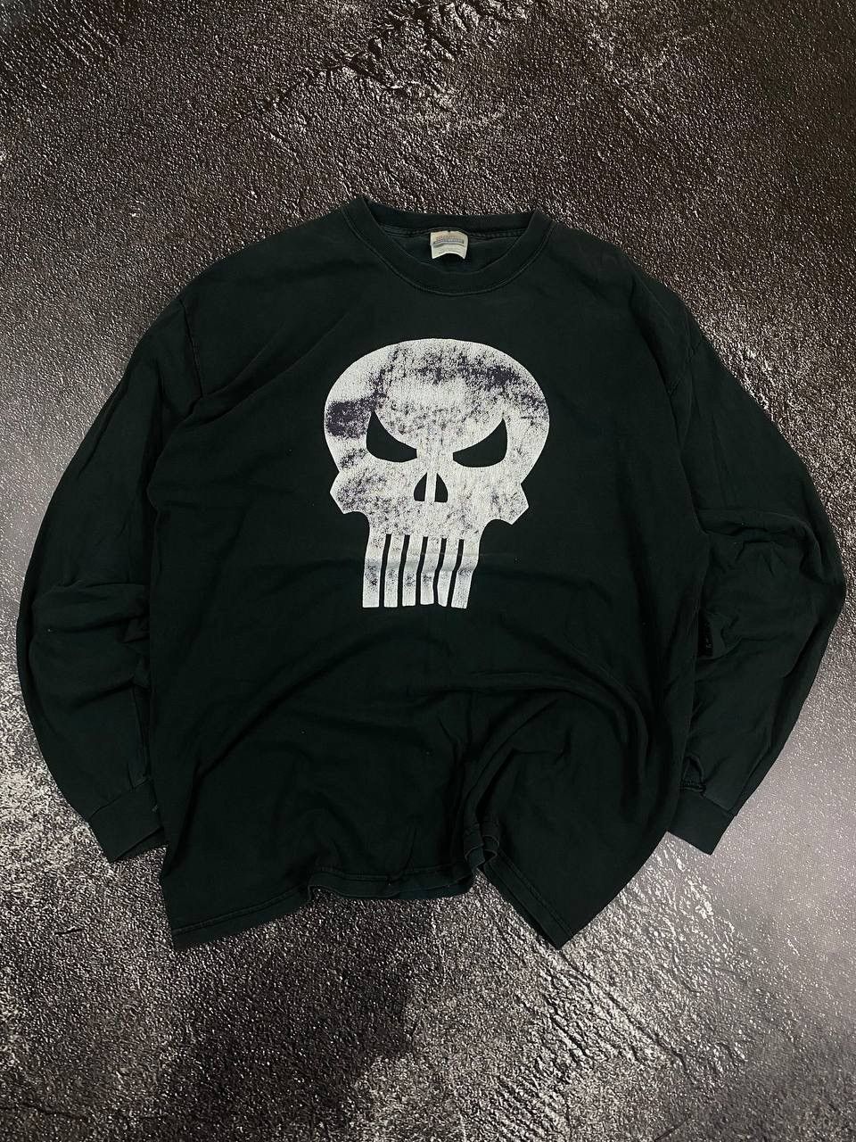 Band Tees × Vintage Vintage 90s The Punisher Skull Logo Sweatshirt misfits style Size US XL / EU 56 / 4 - 1 Thumbnail