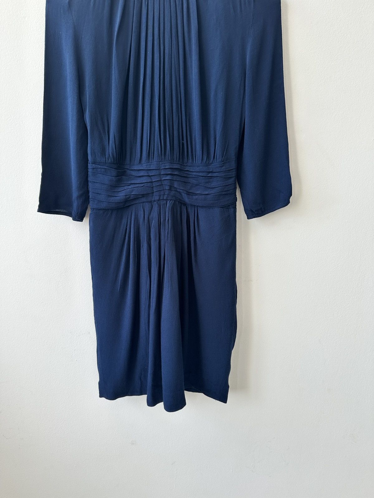 Sandro Sandro Paris blue zip midi dress viscose Size S / US 4 / IT 40 - 13 Thumbnail