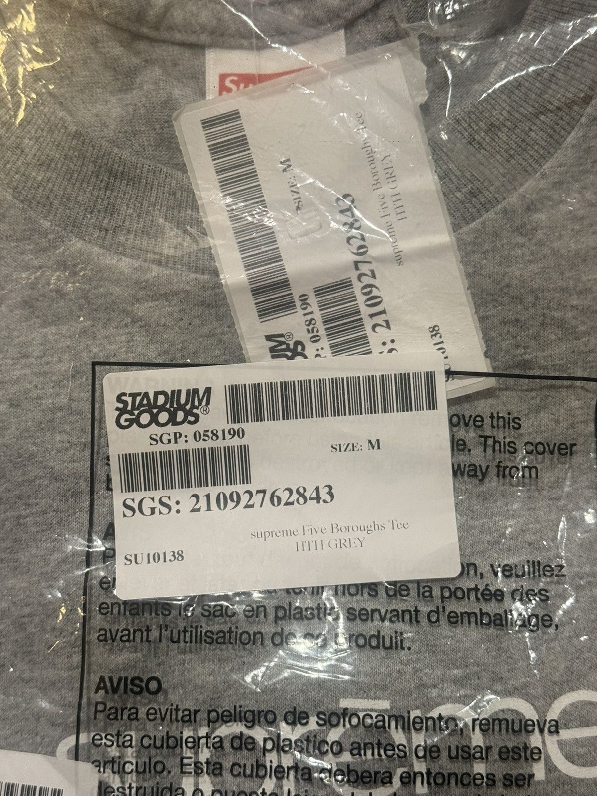 Supreme Supreme Five Burroughs Tee Size US M / EU 48-50 / 2 - 4 Thumbnail