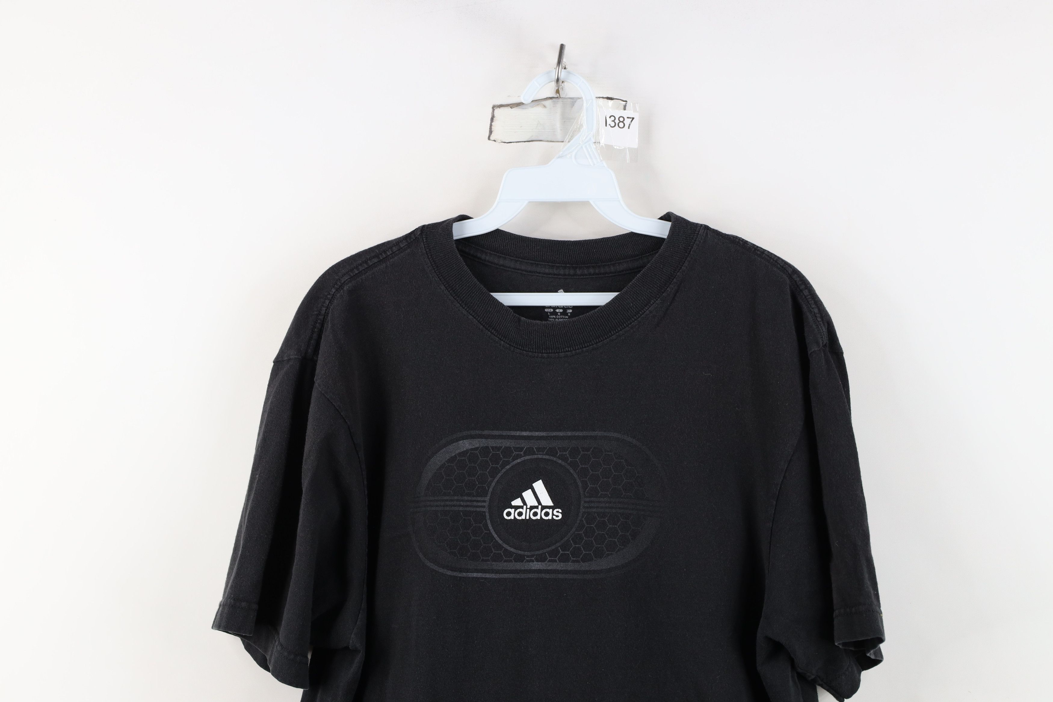 Adidas Vintage Y2K Adidas Spell Center Logo Short Sleeve T-Shirt Size US L / EU 52-54 / 3 - 2 Thumbnail