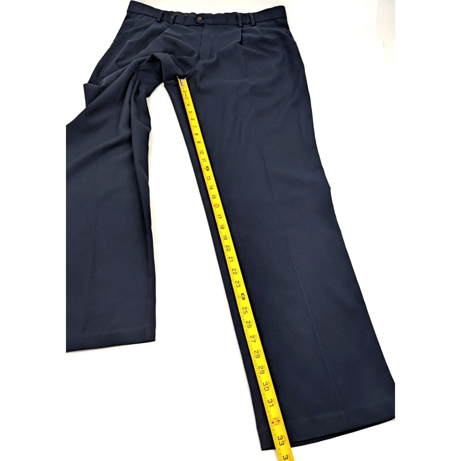 Dockers DOCKERS Golf Pants Shirt? No, Pants: Dockers Golf Pleated Relaxed Fit 38x34 Blue Men Regular 38x33 Inseam 33 Khakis Solid Pattern Mens Size US 38 / EU 54 - 3 Thumbnail