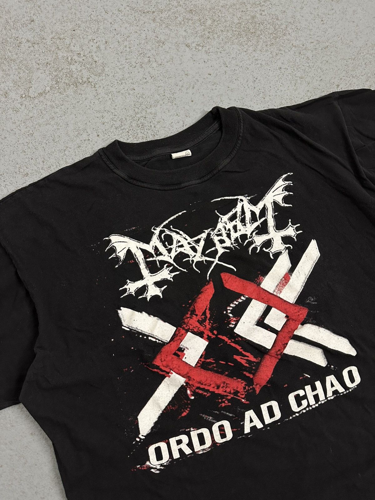 Band Tees Mayhem Ordo Ad Chaos Rock T-Shirt Size US XXL / EU 58 / 5 - 7 Thumbnail