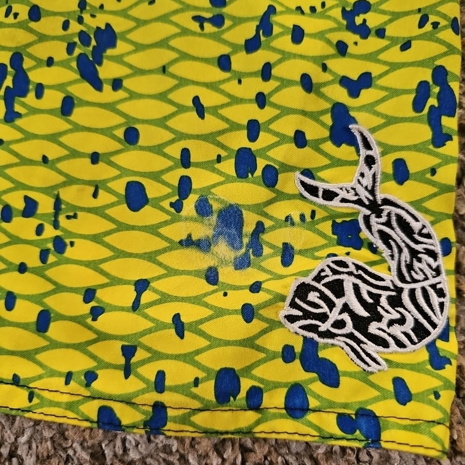 Other Pelagic Board Shorts Mens 32 Green Yellow Mahi Swim Trunks Size US 32 / EU 48 - 2 Thumbnail