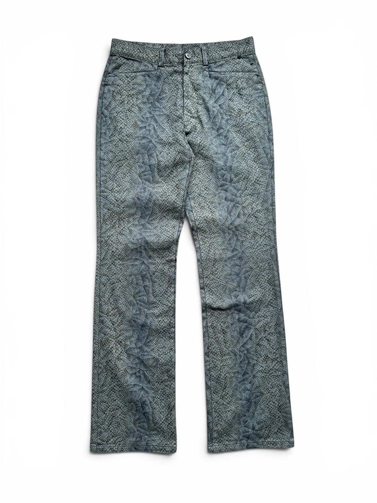 Pazzo 00's PAZZO snakeskin printed gothic pants Size US 30 / EU 46 - 1 Thumbnail